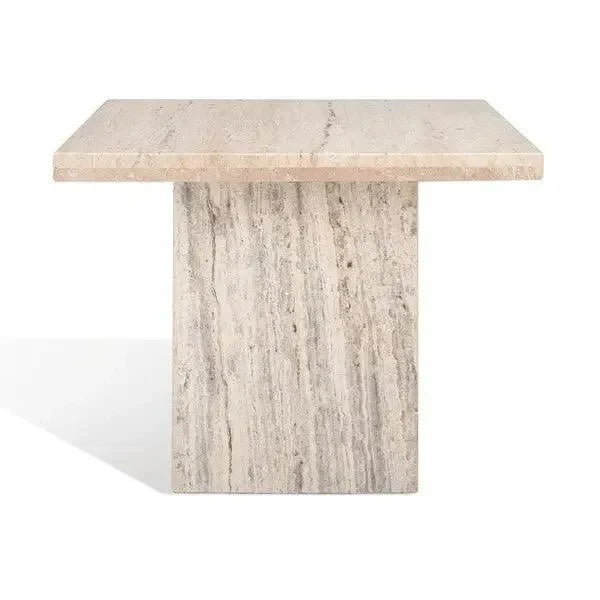 Olivia Marble Accent Table in Off White - The Mayfair Hall