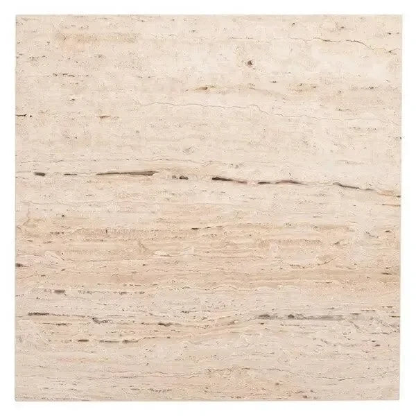 Olivia Marble Accent Table in Off White - The Mayfair Hall