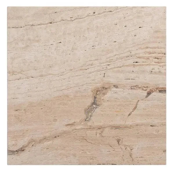 Olivia Marble Accent Table in Off White - The Mayfair Hall