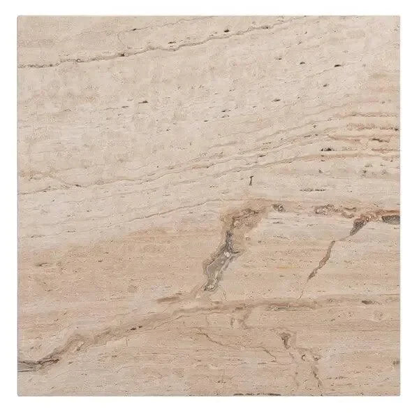 Olivia Marble Accent Table in Off White - The Mayfair Hall