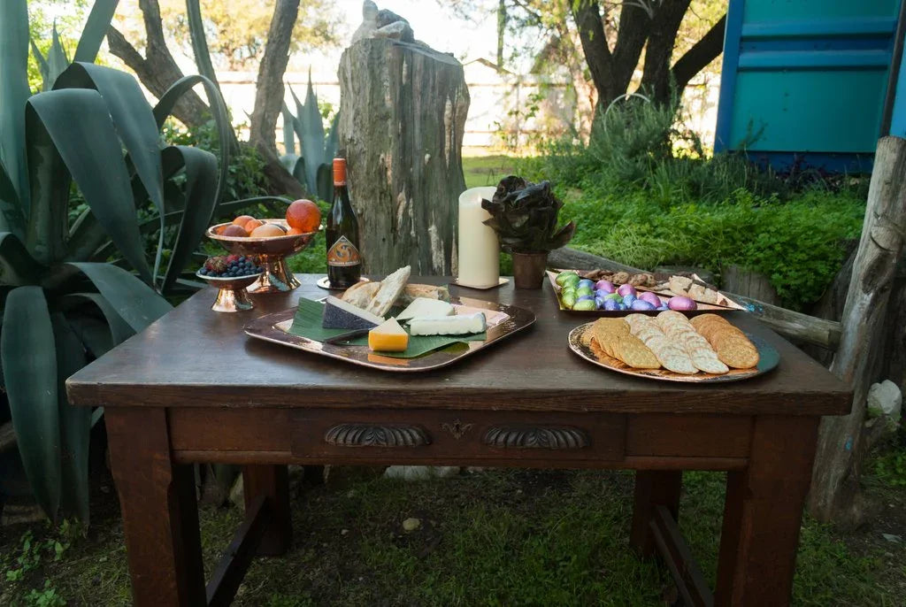 Copper Thessaly Round Platter - The Mayfair Hall