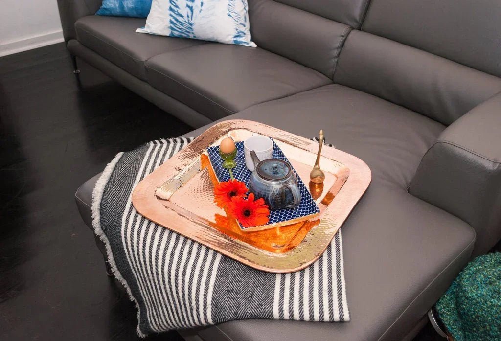 Copper Thessaly Square Platter - The Mayfair Hall