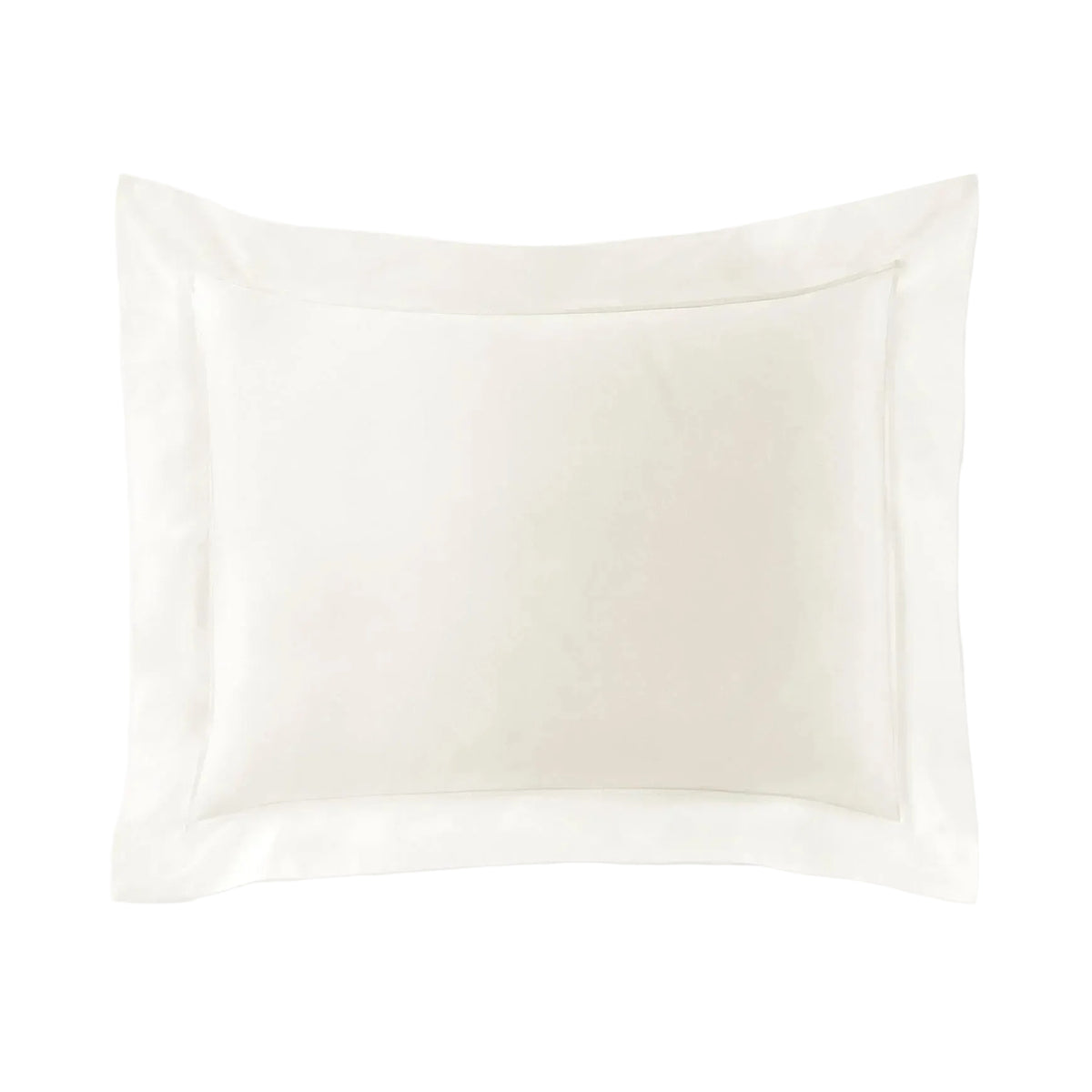 Boutique Ivory Cotton Percale Pillow Sham by Peacock Alley