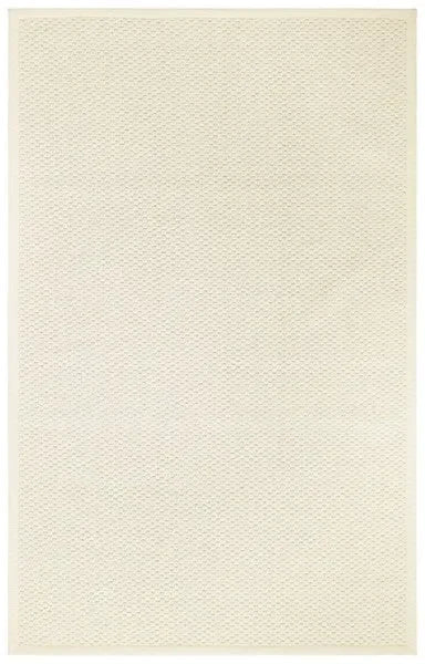 Palm Beach Wool and Sisal Rug in Ivory with Woven Pattern - The Mayfair Hall