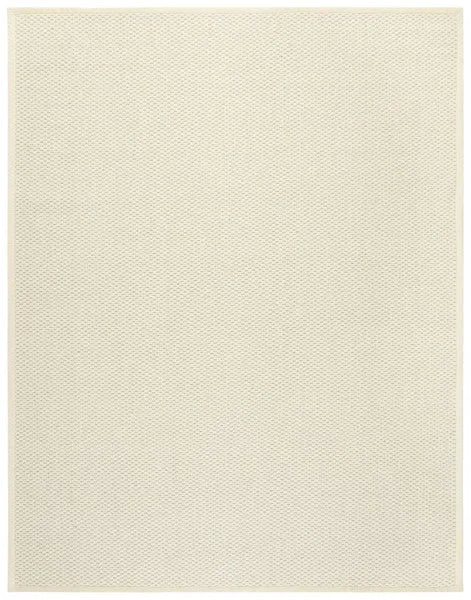 Palm Beach Wool and Sisal Rug in Ivory with Woven Pattern - The Mayfair Hall