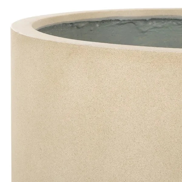 Alia Concrete Ficonstone Planter in Beige - The Mayfair Hall