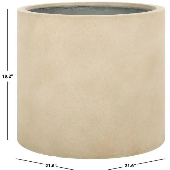 Alia Concrete Ficonstone Planter in Beige - The Mayfair Hall
