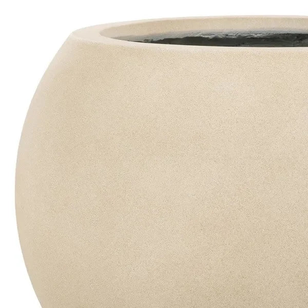 Kenslia Concrete Ficonstone Planter in Beige - The Mayfair Hall