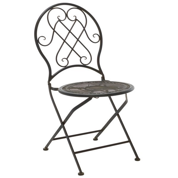 Adriel 3 Piece Iron Bistro Set in Antique Black
