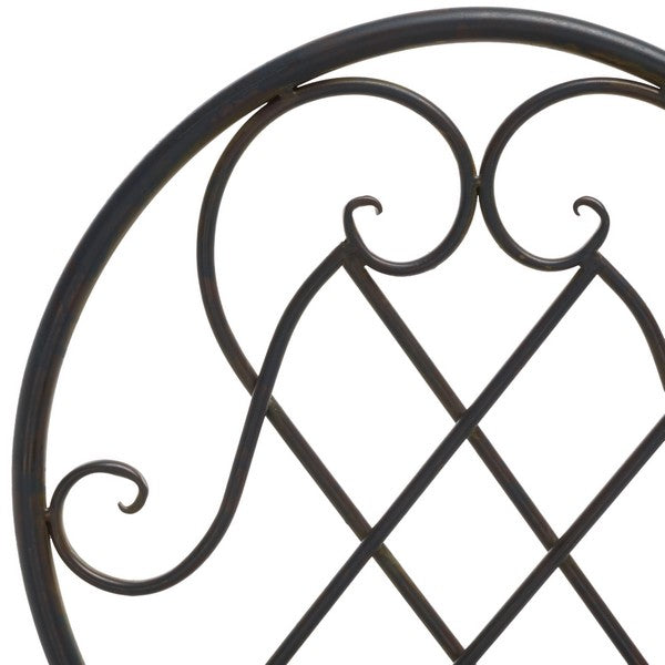 Adriel 3 Piece Iron Bistro Set in Antique Black