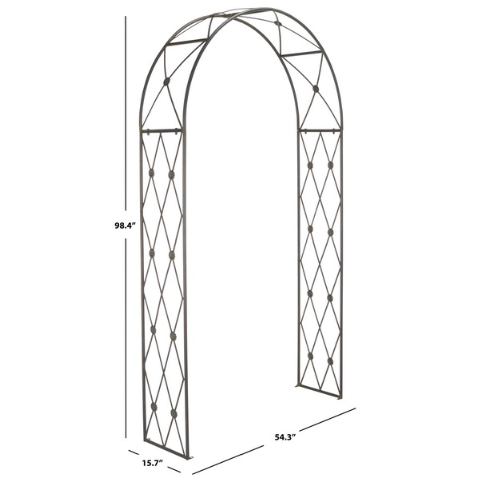 Atticus Iron Archway in Antique Black