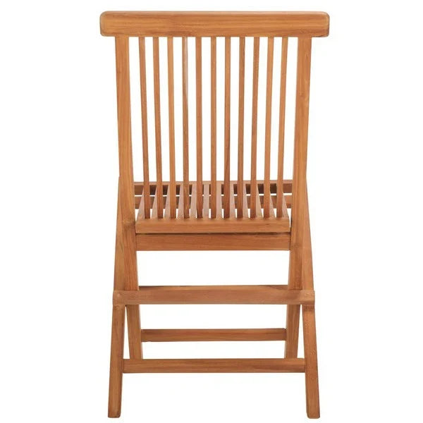 Holly Teak Wood Outdoor Folding Chair in Natural