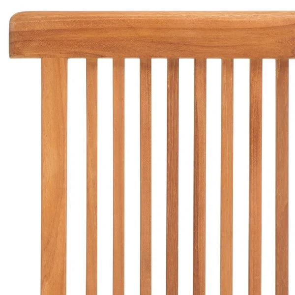 Holly Teak Wood Outdoor Folding Chair in Natural