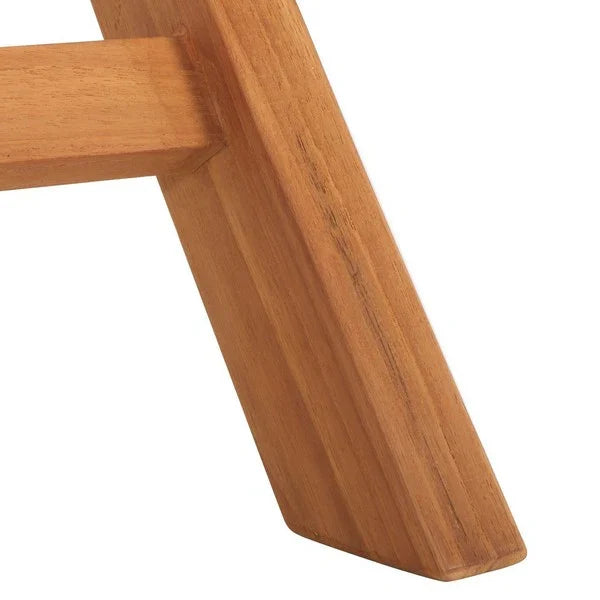 Holly Teak Wood Outdoor Folding Chair in Natural