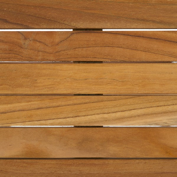 Rory Teak Outdoor Folding Round Table in Natural