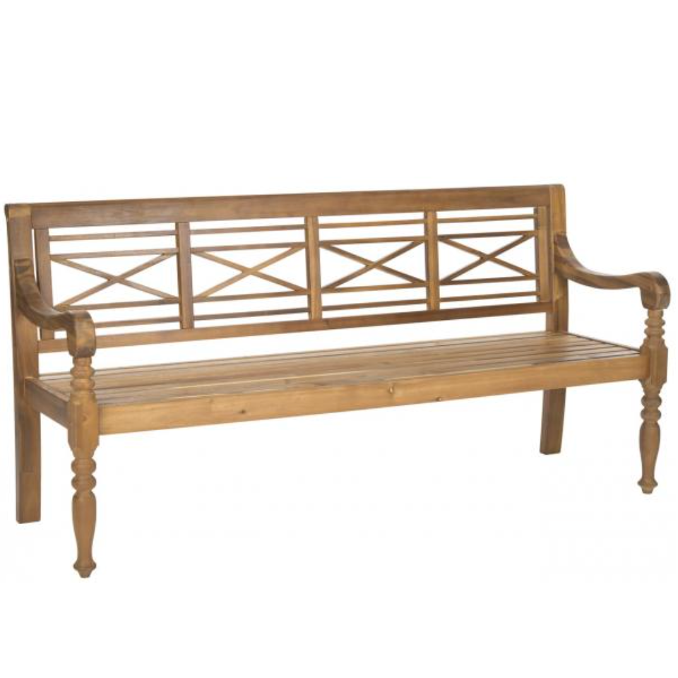 Karoo Wood Garden Bench in Natural