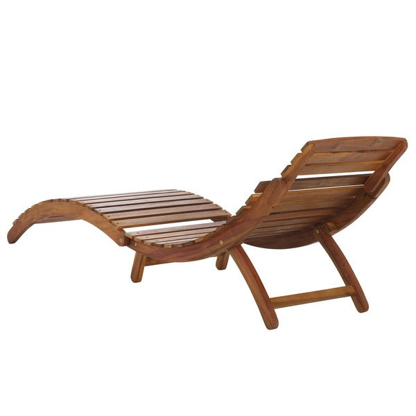 Fanty Acacia Folding Sunlounger in Teak