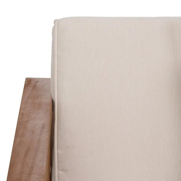 Napoli Acacia Daybed in Teak Brown with Cream Cushion