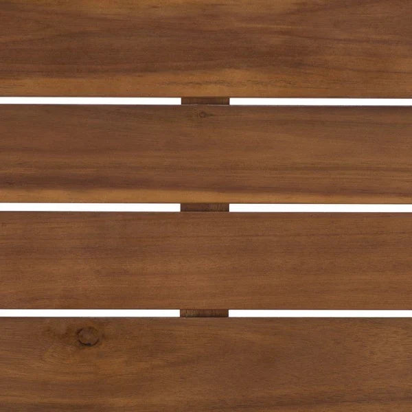 Napoli Acacia Outdoor Sofa in Teak Brown with Cream Cushion