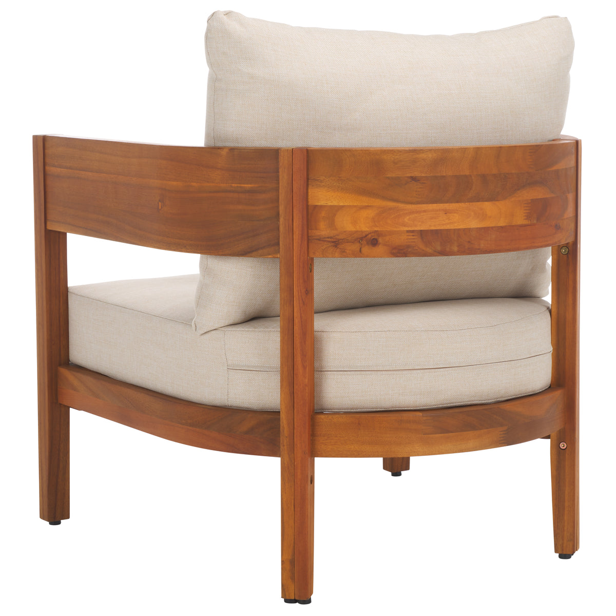 Theo Club Chair in Natural and Taupe — Set of 2