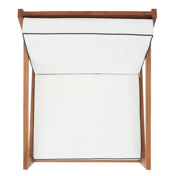 Vernon Acacia Wood Rocking Chair in Natural and Beige - The Mayfair Hall