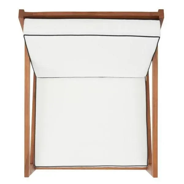 Vernon Acacia Wood Rocking Chair in Natural and Beige - The Mayfair Hall