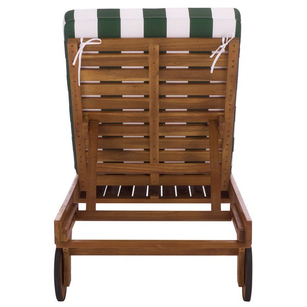 Newport Lounge Chair in Hunter Green Stripe