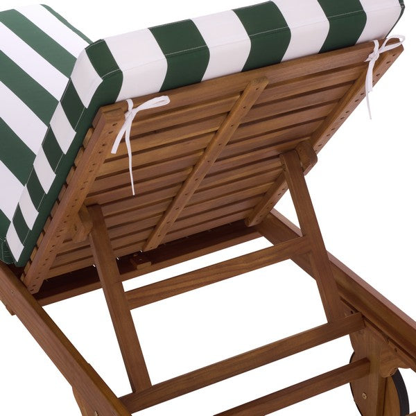 Newport Lounge Chair in Hunter Green Stripe