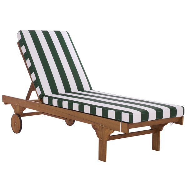 Newport Lounge Chair in Hunter Green Stripe