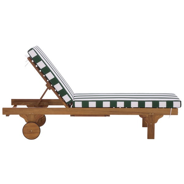 Newport Lounge Chair in Hunter Green Stripe