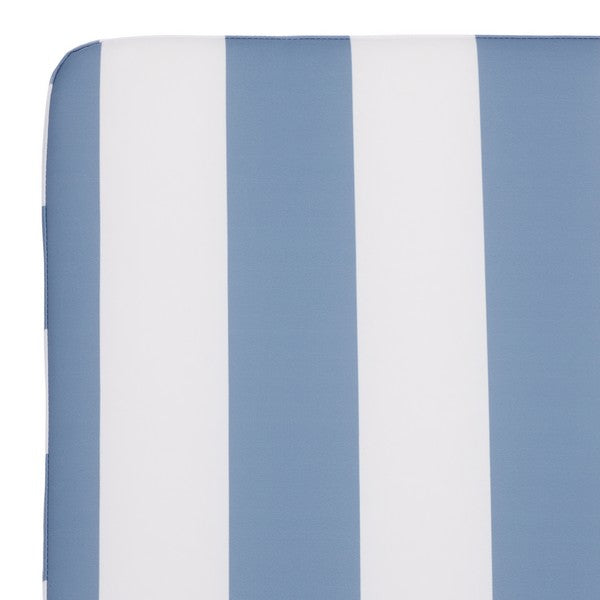 Newport Lounge Chair in Baby Blue Stripe
