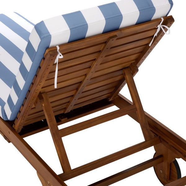 Newport Lounge Chair in Baby Blue Stripe