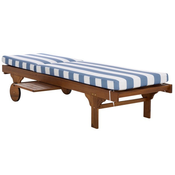 Newport Lounge Chair in Baby Blue Stripe