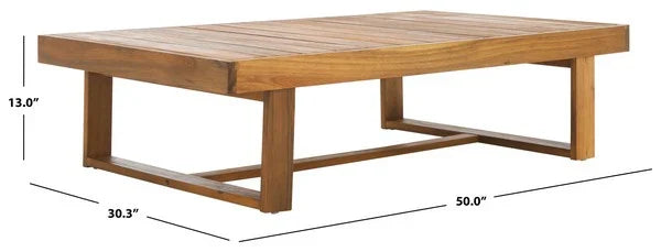 Duncan Acacia Outdoor Coffee Table in Natural