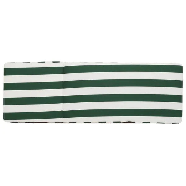 Gillian Woven Rope Outdoor Chaise Loungers in Heather Tan and Hunter Green - The Mayfair Hall