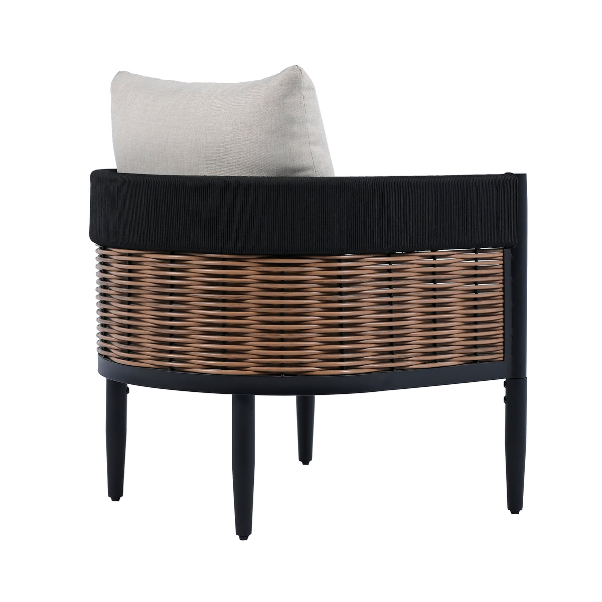 Harrison Chair in Black and Taupe — Set of 2