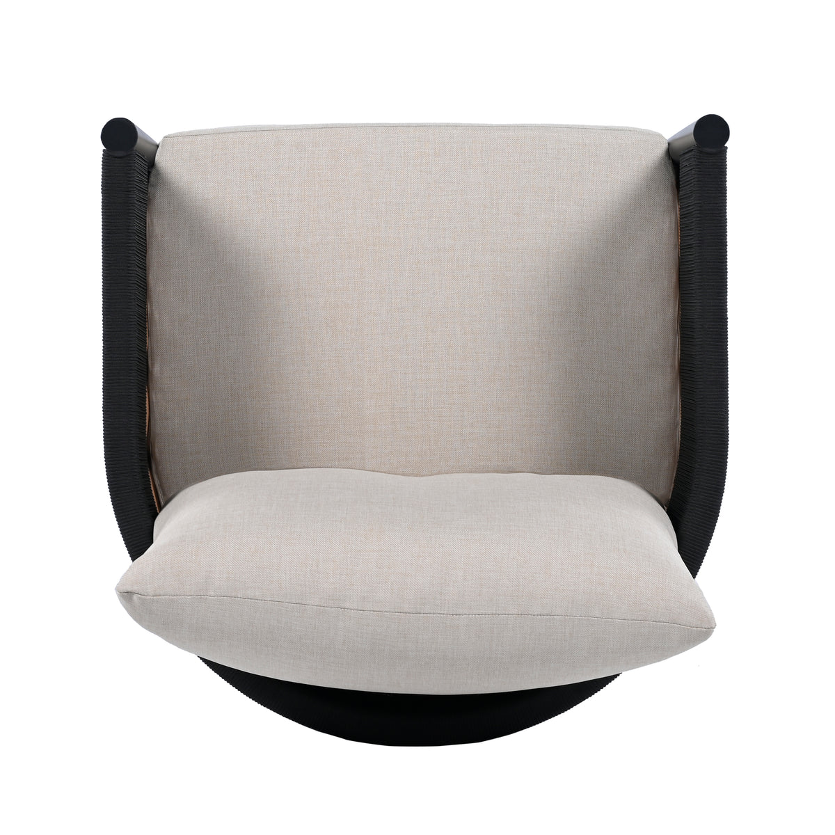 Harrison Chair in Black and Taupe — Set of 2