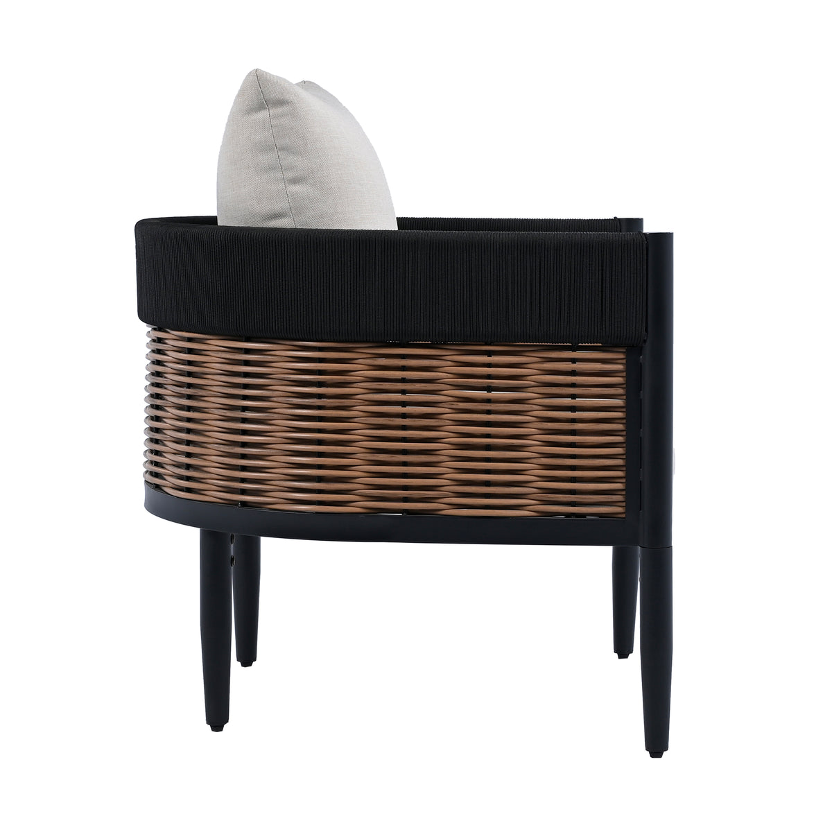 Harrison Chair in Black and Taupe — Set of 2