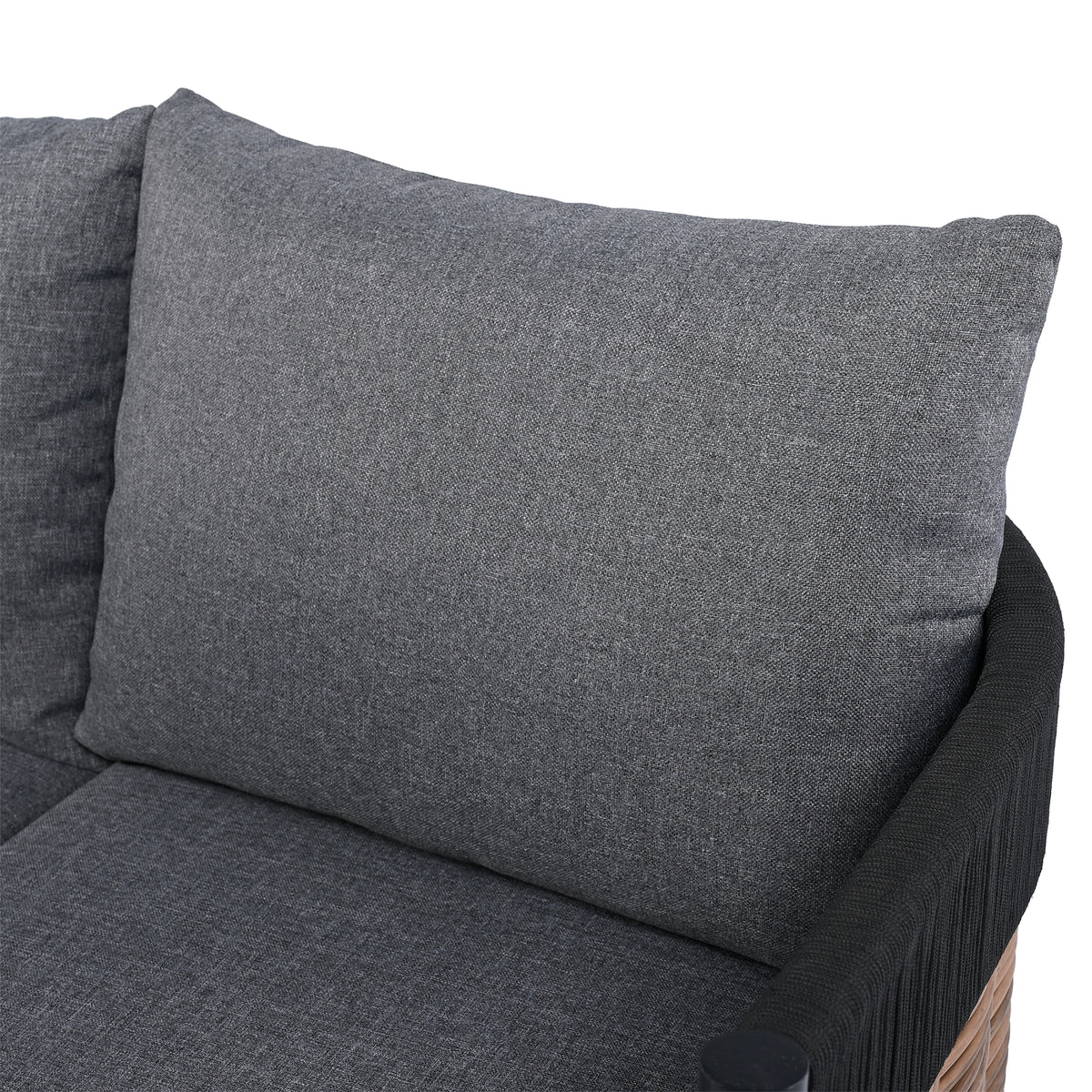 Harrison 3 Seater Sofa in Black and Grey