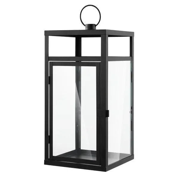 Fraleigh Metal Outdoor Lantern in Black - The Mayfair Hall