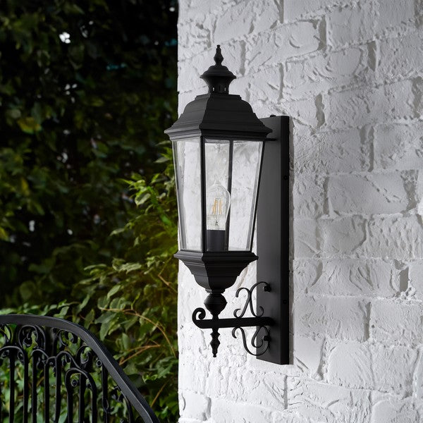 Braden Outdoor Metal Wall Sconce in Black
