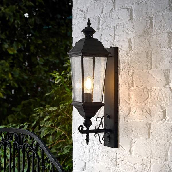 Braden Outdoor Metal Wall Sconce in Black