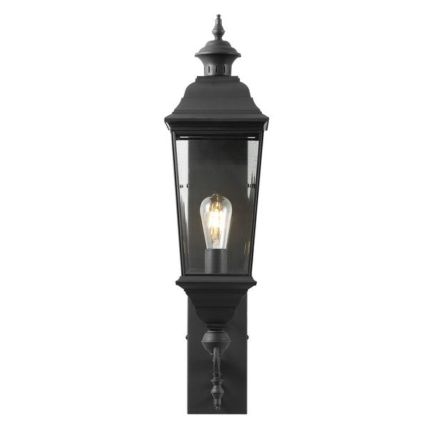 Braden Outdoor Metal Wall Sconce in Black