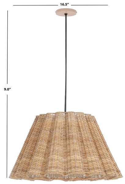 Luca Cane Pendant Lighting in Natural