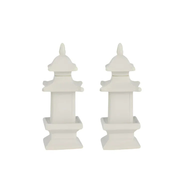 Mini White Pagodas - The Mayfair Hall