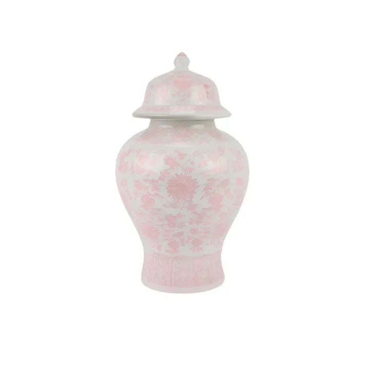 Pink Floral Jar - The Mayfair Hall