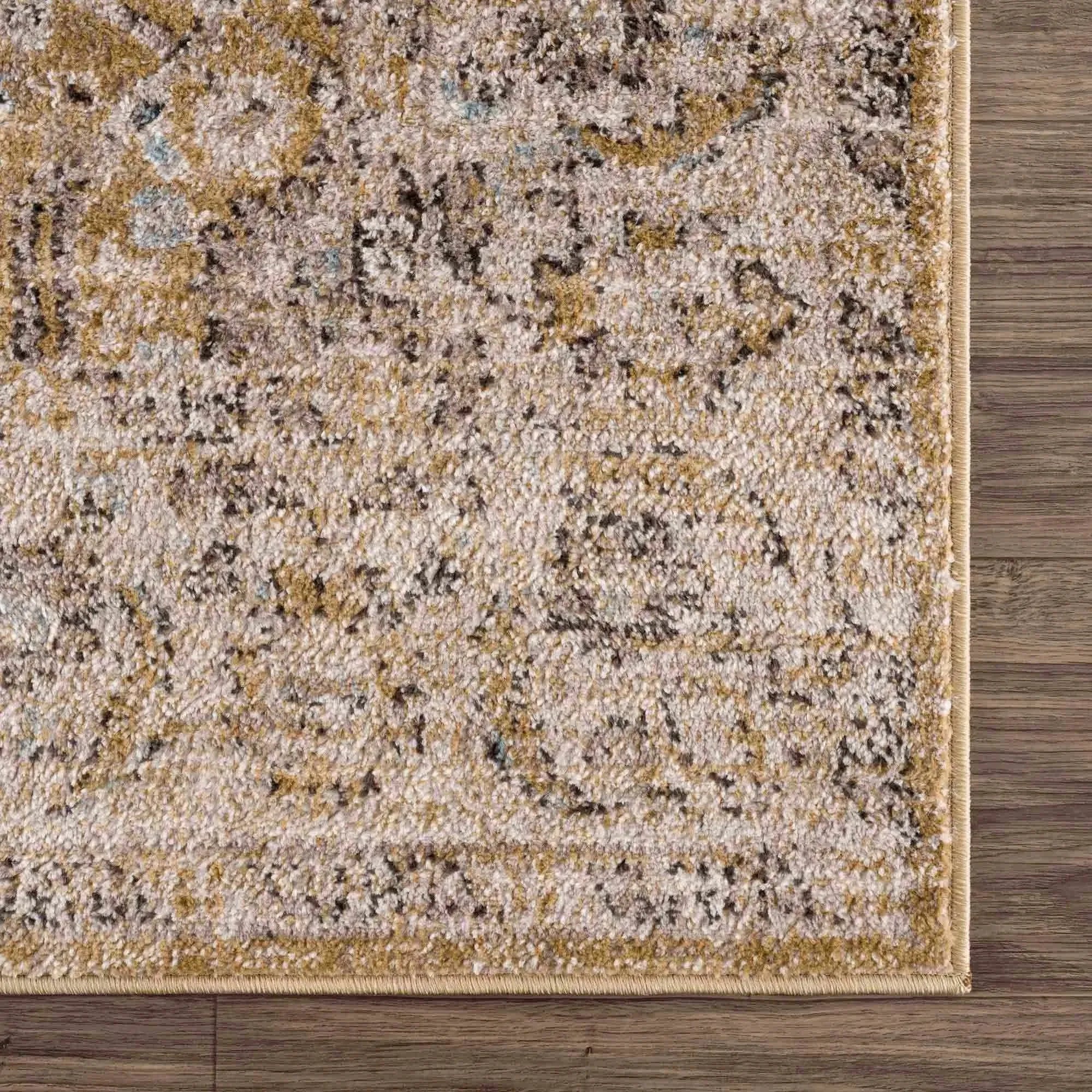 Anana Gold & Beige Area Rug - Clearance - The Mayfair Hall