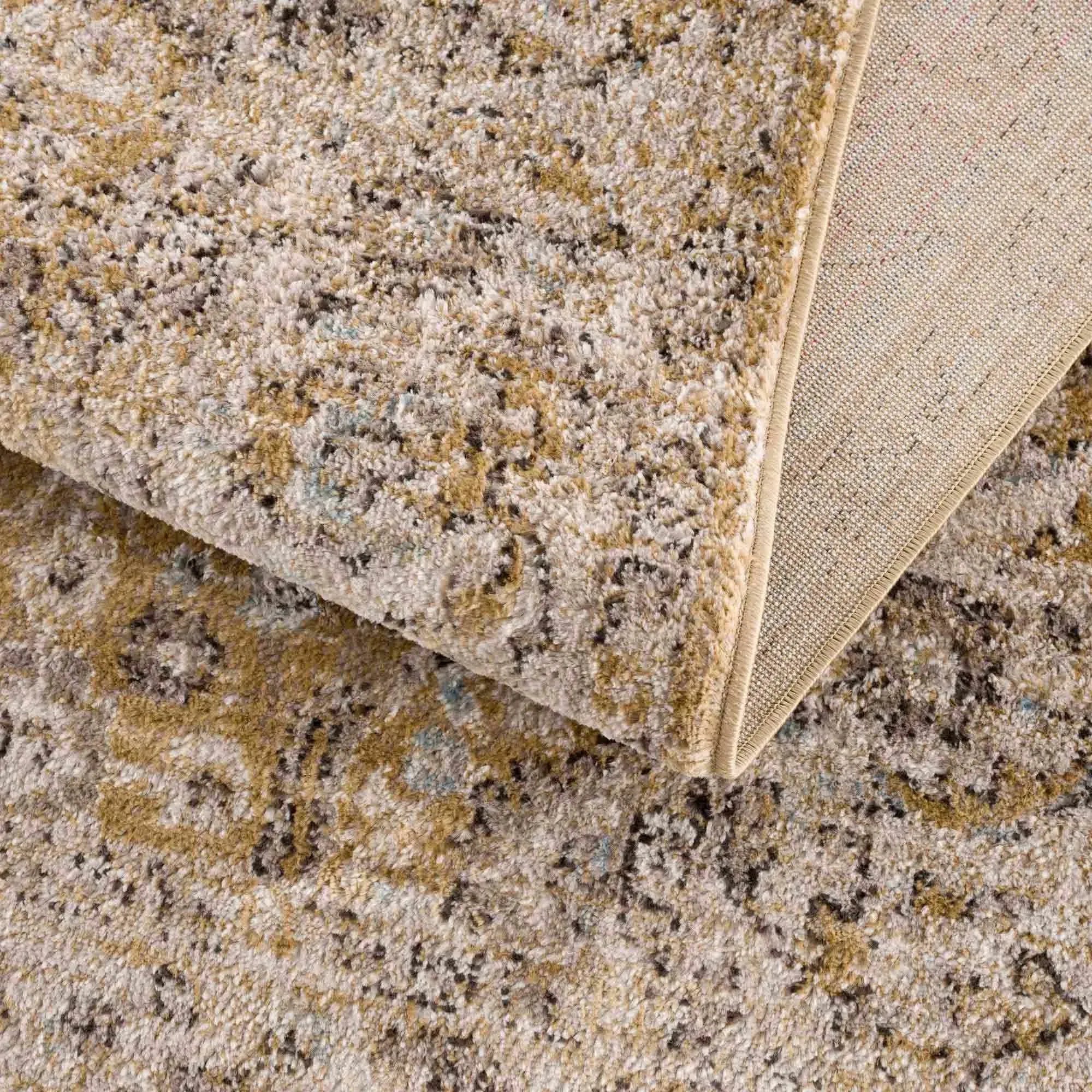 Anana Gold & Beige Area Rug - Clearance - The Mayfair Hall