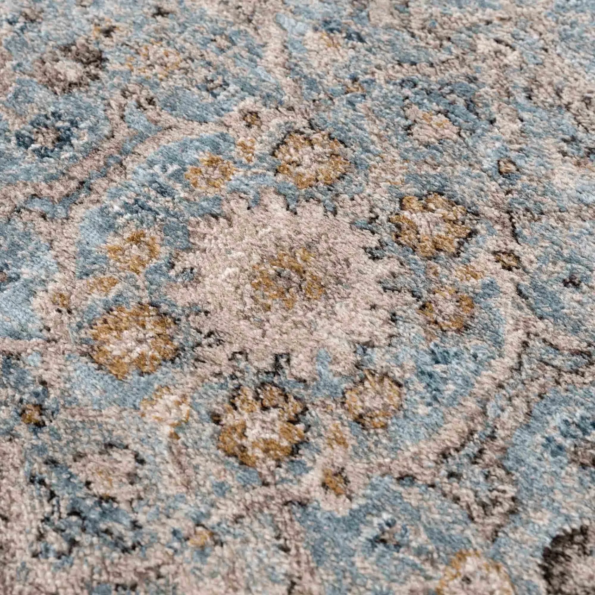 Anana Silver Blue & Beige Area Rug - Clearance - The Mayfair Hall