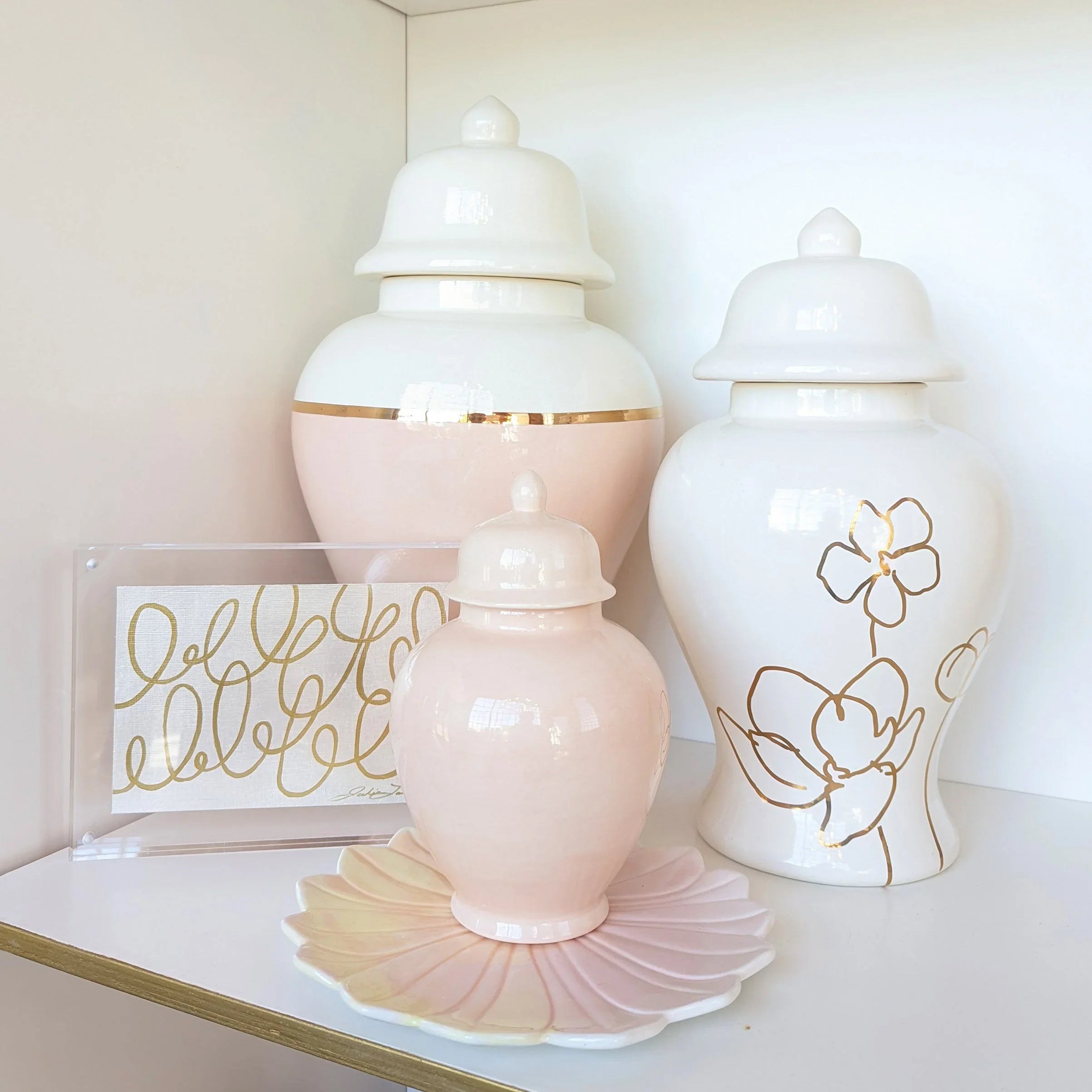 Blush Ginger Jars - The Mayfair Hall